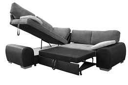 Enzo 1cr2 left corner sofa bed bl-grey FAB cov-brick (1)